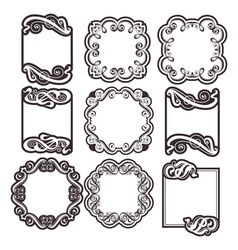 Vintage labels Vintage labels vector image