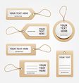 Paper price tag vector image