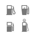 Gas pump icons vector image