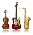 Musical instruments vector image