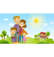 Happy family vector image