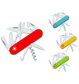 Swiss knife vector image