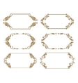 Set of ornate frames vector image