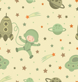 Cosmonaut pattern vector image