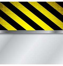 Warning stripe background vector image