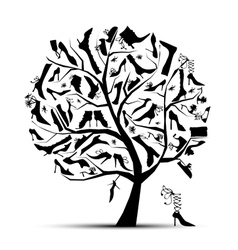Shoe tree vector image