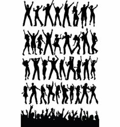 Party people dancing vector image