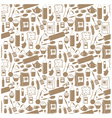 Seamless products pattern vector image