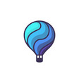 Hot air baloon logo cartoon of hot Hot air baloon logo cartoon of hot vector image