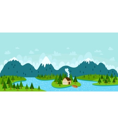 Mountain landscape vector image