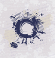 Jumping on abstract painting Jumping on abstract painting vector image