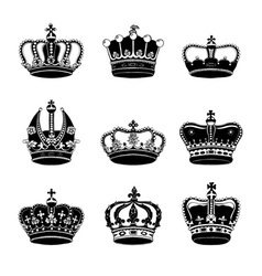 Crowns vector image