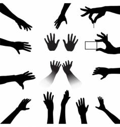 Friendship silhouettes vector image