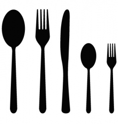 Cutlery vector image
