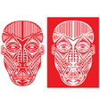 Tribal face art vector image