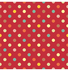 Polka dots seamless pattern vector image