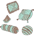 Pillows vector image