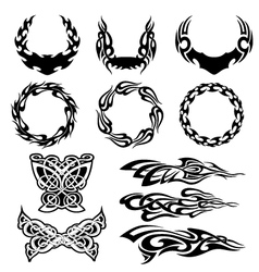 Tribal tattoos Tribal tattoos vector image