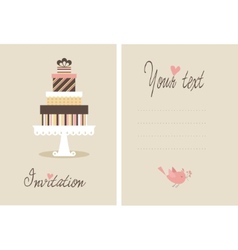 Cake vector image