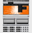 Creative web design elements set vector image