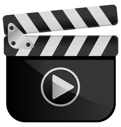 Movie Media Player Film Slate vector image