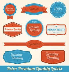 Retro labels vector image