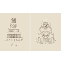 Cake and giflts vector image