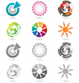 Modern icons or logo elements vector image