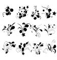 Floral elements vector image