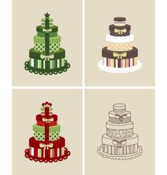 Gift boxes vector image