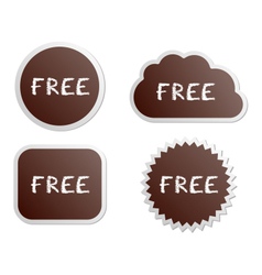 Free buttons vector image