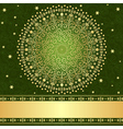 Filigree vintage frame vector image
