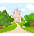 Castle on hill vector image