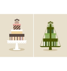 Gift boxes vector image