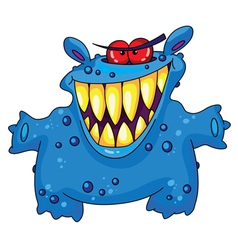 Laughing monster vector image
