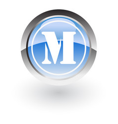 Crown letter m logo Royalty Free Vector Image - VectorStock