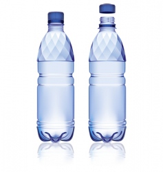 Water bottle vector image