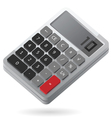 Isometric icon of calculator vector image