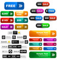 Sale signs vector image