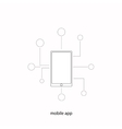Mobile app vector image