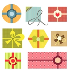 Collection of present boxes vector image