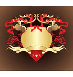 Heraldry crest Heraldry crest vector image