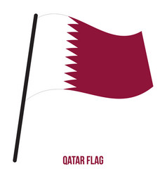 Waving flag of on white background Royalty Free Vector Image