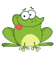 Happy Frog Cartoon Character vector image