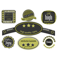 Collection high quality label vintage style vector image
