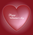 Red valentines heart vector image