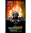 Disco background vector image