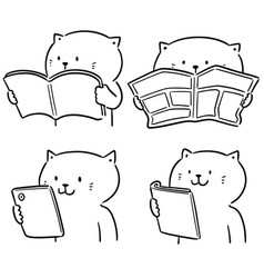 Set reader Royalty Free Vector Image - VectorStock