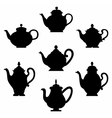 Teapots vector image