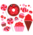 Strawberry candy vector image